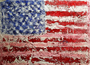 U.S.A. (n.250) - 95 x 69 x 2,50 cm - ready to hang